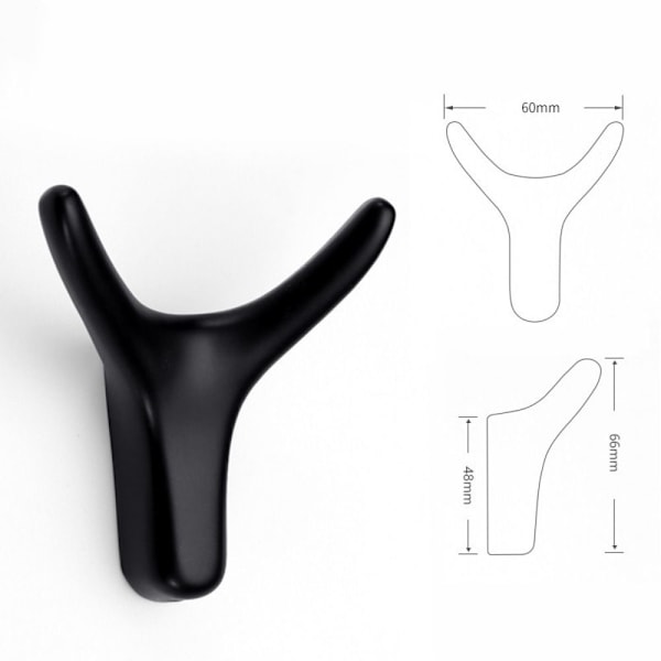 Ko-horn Krog Tøjkrog SORT Black
