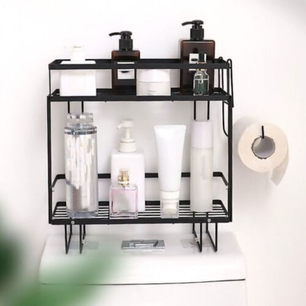 Opbevaringshylde Space Saver Organizer SORT Black