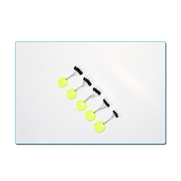 600 st (100 grupper) Fiskebobberpropp gummiböna 2SSVART 2SBlack Cylinder