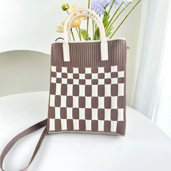 Handvävd väska Knot Handledsväska KHAKI 3 3 khaki 3-3