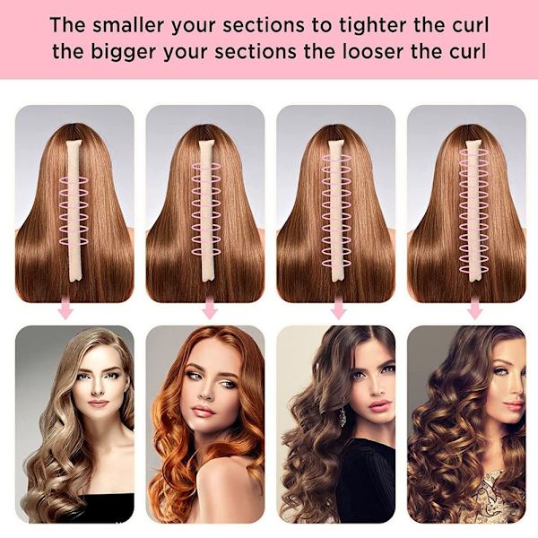 6-pack Värmefria Hårcurlers Flexi Rods 6 Colors