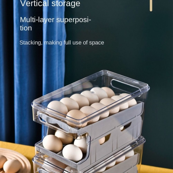 Egg Oppbevaringsboks Eggebrett ORANSJE Orange