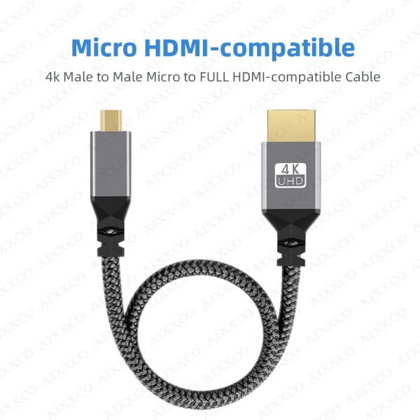 D-typ HDMI-kabel Videokabel 1,5M 1.5m
