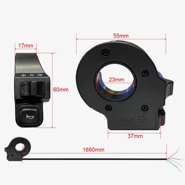 Motorsykkelstyrebryter Moto Light Controller Light