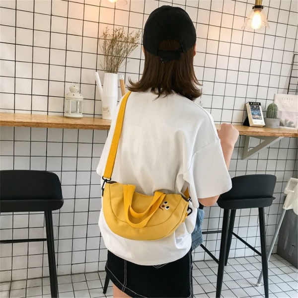 Women Fruit Banana Apple Cross Body olkalaukku KELTAINEN yellow