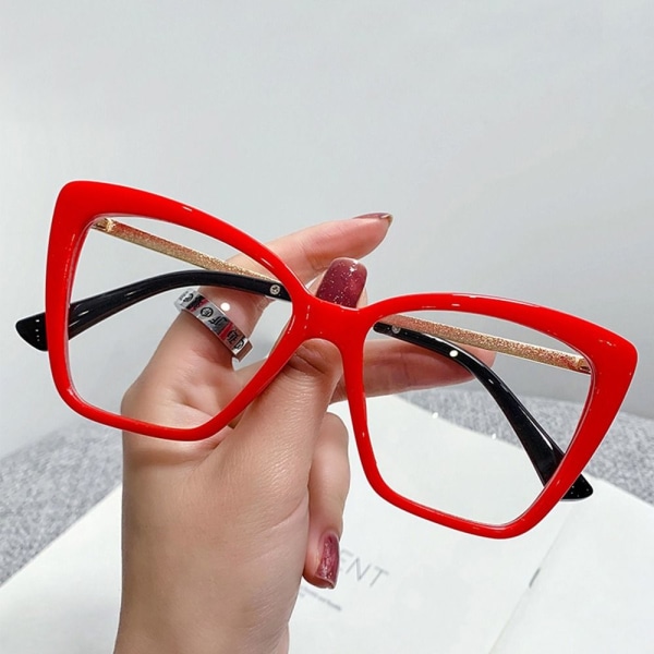 Anti-Blue Light Briller Overdimensjonerte briller RØD RØD Red
