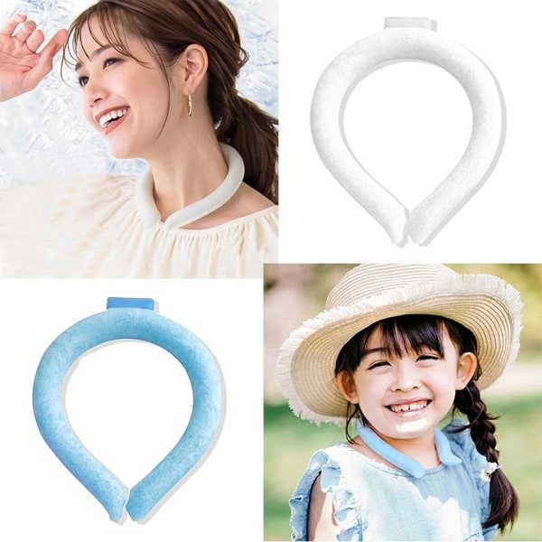 Cooling Neck Wraps Ring Cool Neck Band WHITE M White M