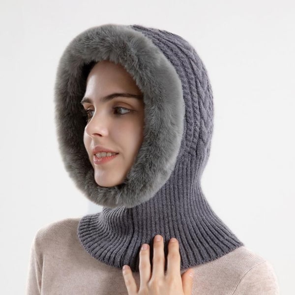 Balaclava Hat Pehmohattu HARMAA Grey