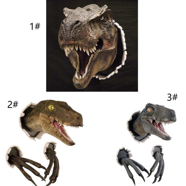 Dinosaurieskulptur monterad dinosauriedekor 2 2 2
