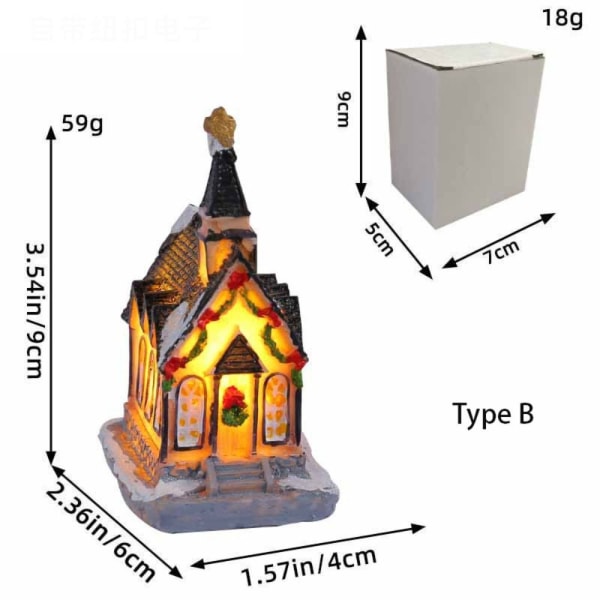 Mini House Miniatyr julprydnader B B B