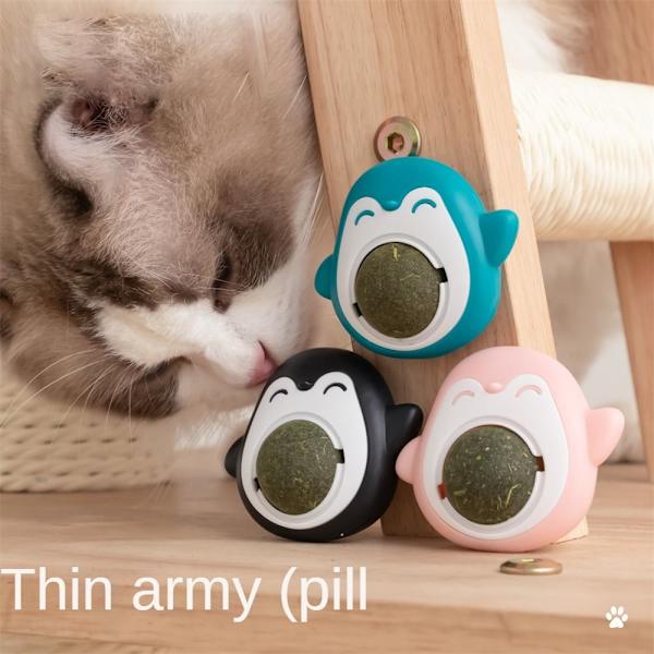 Cat Mint Ball Catnip SVART black