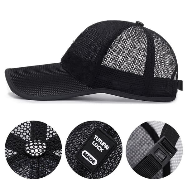 Baseballcaps solhatt SVART black