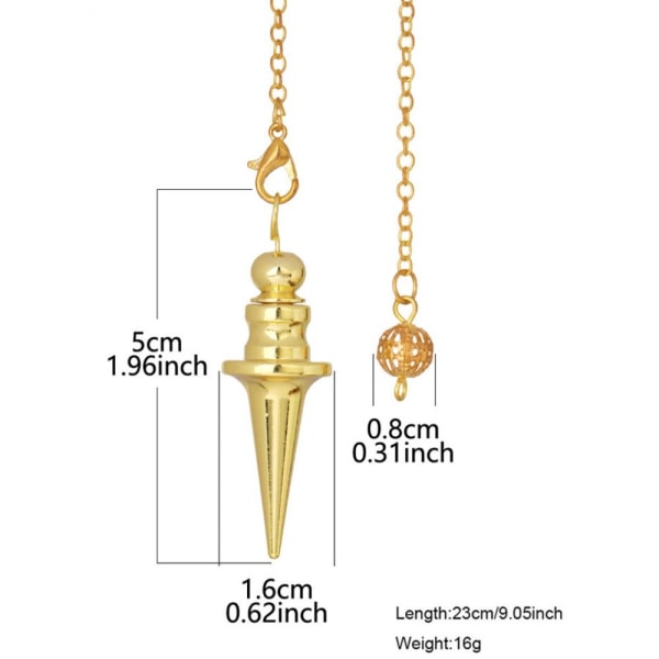 Reiki Pendulum Pendle Pendule Reiki GOLD Gold