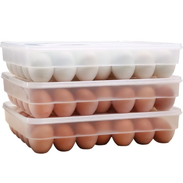 Egg Oppbevaringsboks Eggholder Kjøleskap Fresh Box