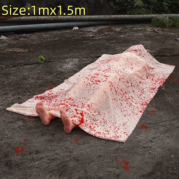 Fake Corpse Prop Haunted House Party Dekor Oppblåsbart Corpse
