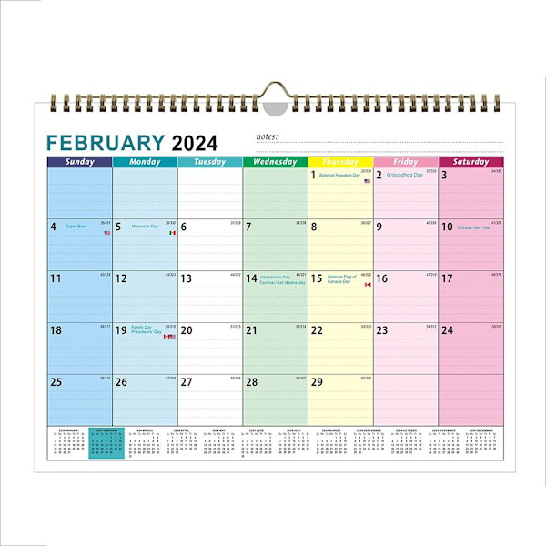 Engelsk Väggkalender Väggkalender 1 1 1