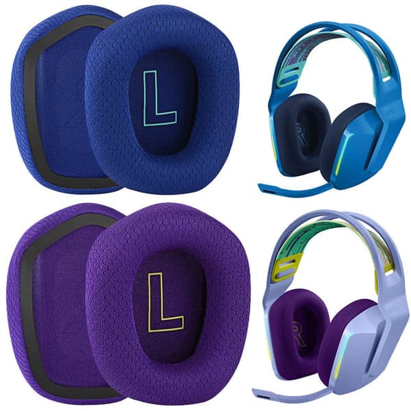 2 st Öronkuddar Ersättningsöronkuddar för Logitech G733 GRÅ grey