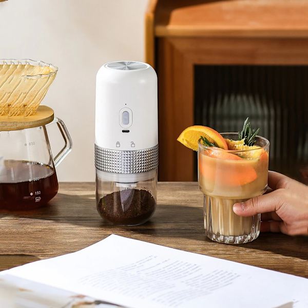 Kaffekvarn Bönor Abrader VIT white