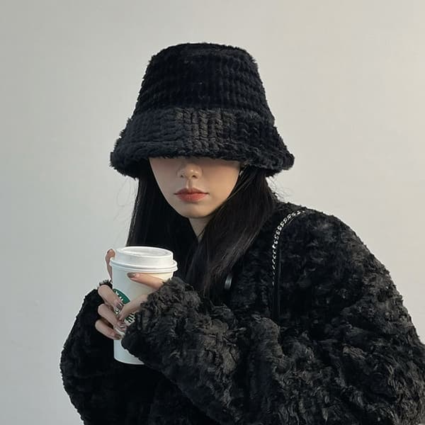 Fisherman Hat Bucket Hat SORT Black