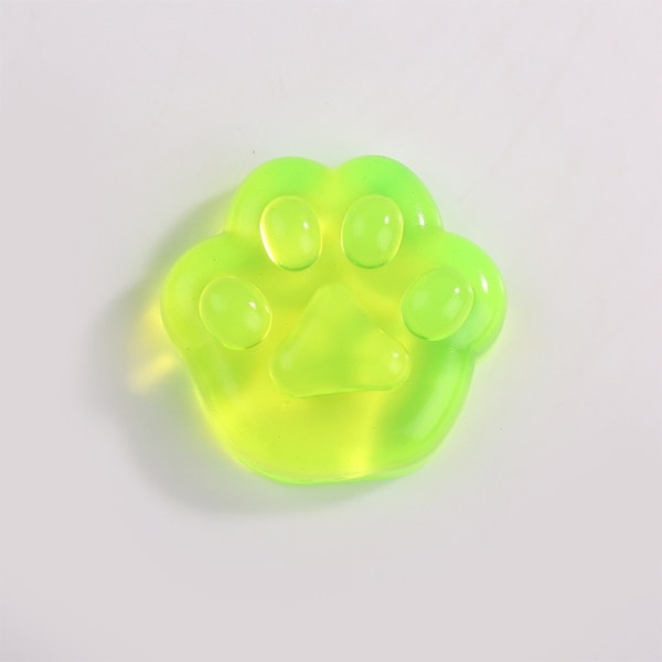 10st Isblock Stressboll Leksak Dekompression Ice Cube GRÖN Green Cat Paw