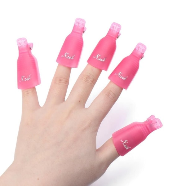 Nail Art Clip Nail Art Polish Remover Clip ROSA pink