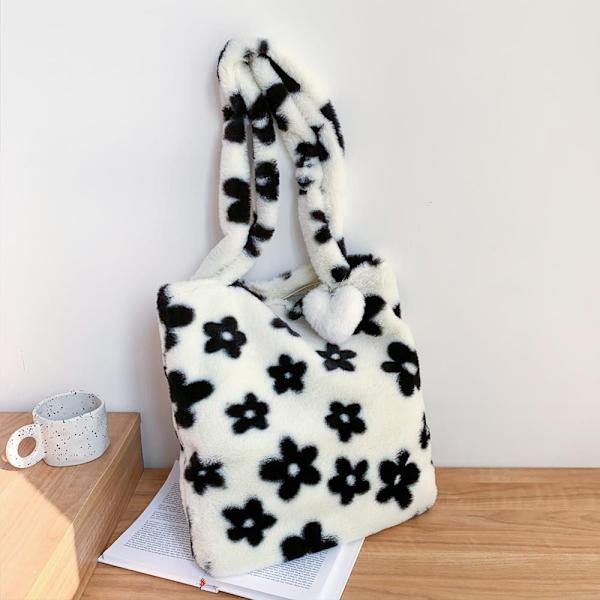 Fluffy skulderveske Veske med topphåndtak 2 2 2