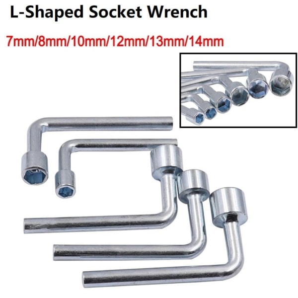 L-formet topnøgle sekskantet skruenøgle ærme 14MM 14MM 14mm