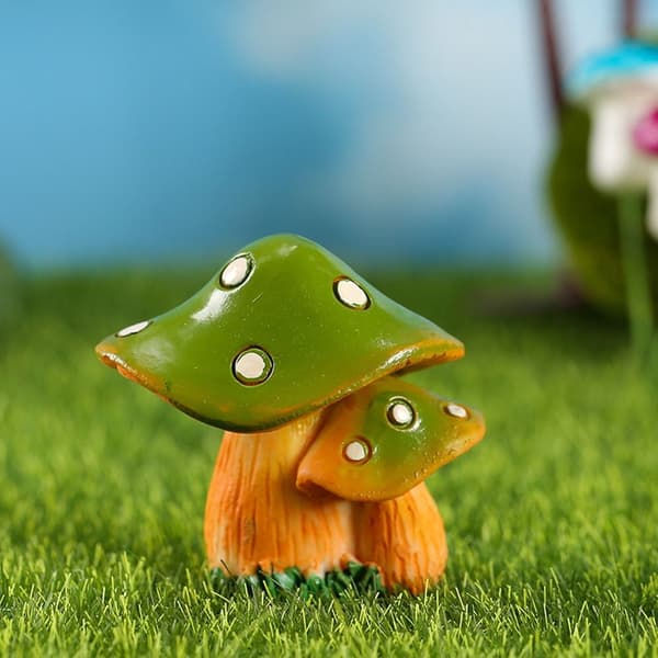 9kpl Mushroom Crafts Micro Figurines Miniature Landscape Moss