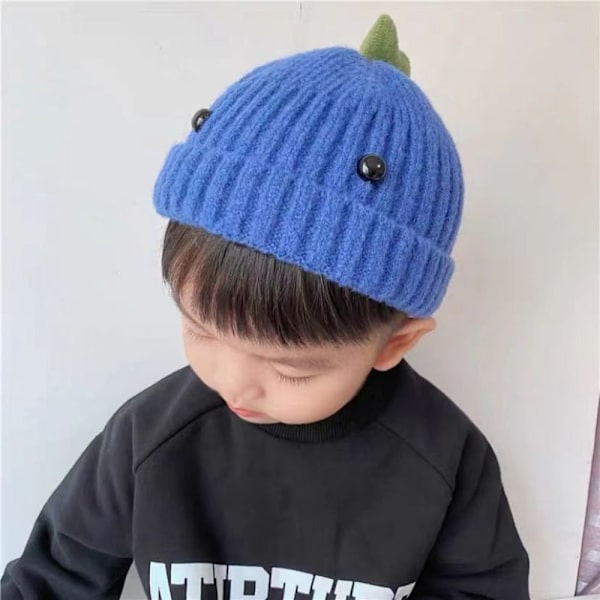 Baby neulottu hattu Lasten pipo Cap ROYAL BLUE royal blue