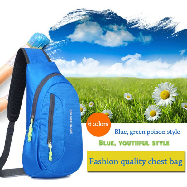 Bröstväska Pack Vattentät axelremsryggsäck orange