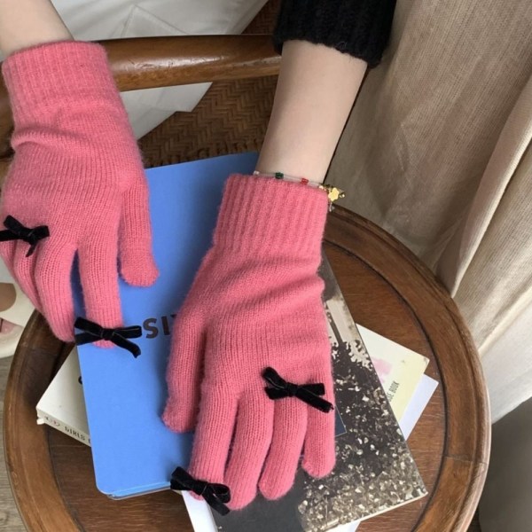 1 par varme handsker strikkede handsker IVORY Ivory