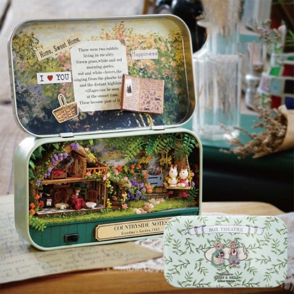 Box Theatre Dollhouses Miniature Home Dollhouse 7 7 7