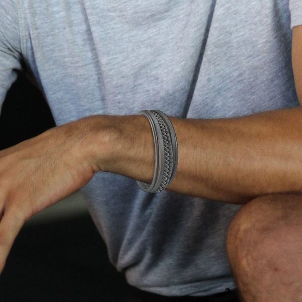 Läderarmband Rep Armband SVART A A Black A-A
