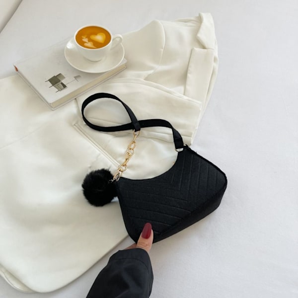 Mulepose Skuldertaske SORT black