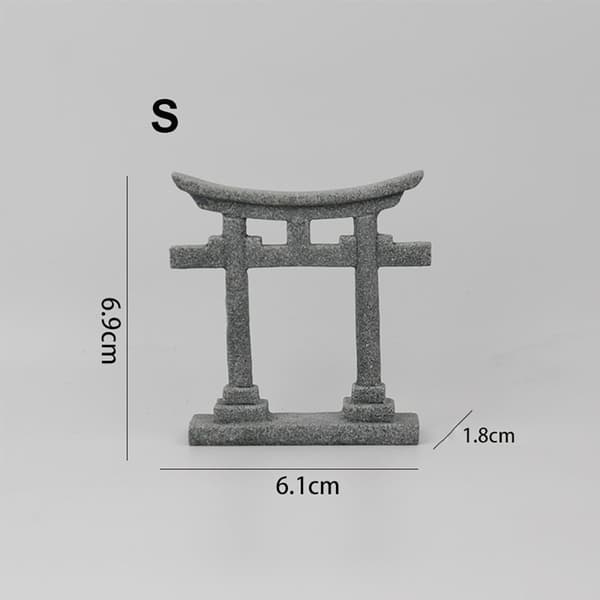 Mini japansk Torii Gate Simulering Torii S S S