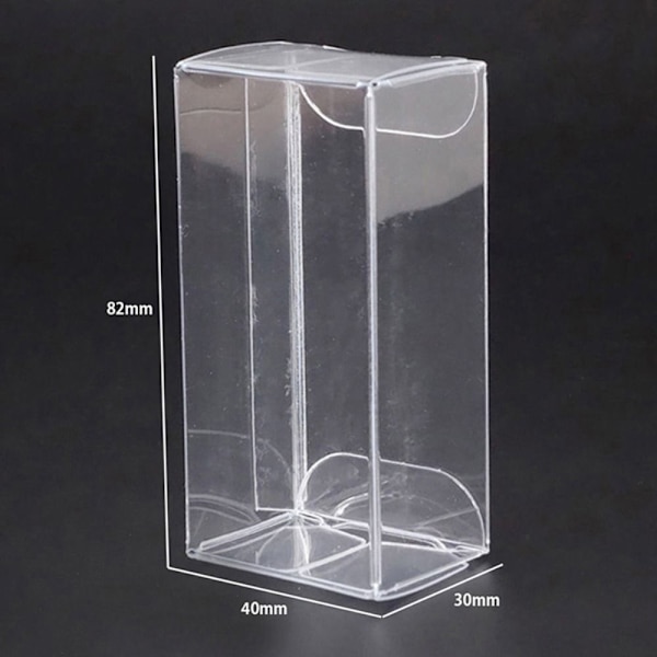 10 stk PVC-boks oppbevaringsboks displayetui 10pcs