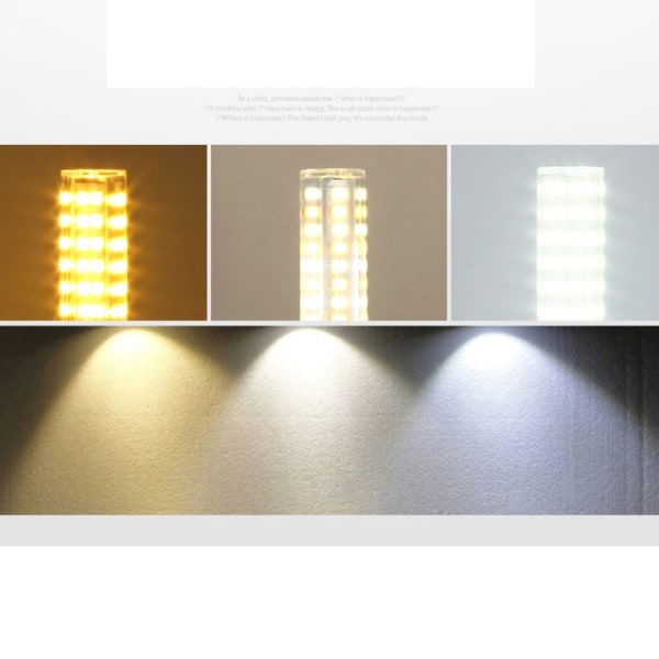 10 STK G4 LED-lampe COB LED-pære VARM HVIT 4W 4W warm white 4W-4W