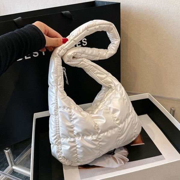 Skuldertaske Puff Bag HVID white