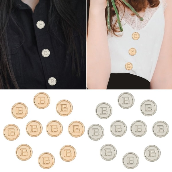 20 kpl metallia kirjain B napit paita napit GOLD 25 MM20 kpl 20 kpl gold 25MM20pcs-20pcs