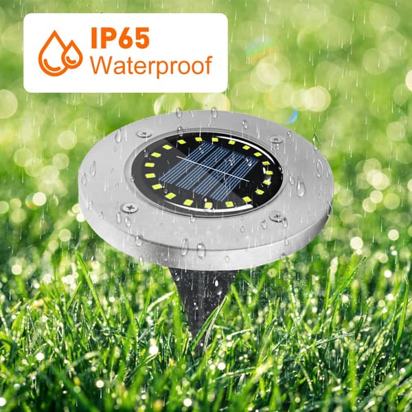 Solar Underground Light 16LED-lampa VIT LJUS VIT LJUS white light