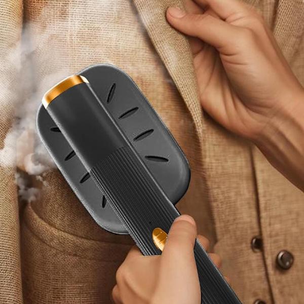 Mini Strygemaskine Håndholdt Dampstrygejern SORT Black