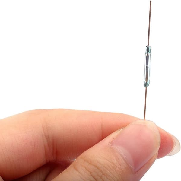 20 Styck Reed Switch Magnetic Induction Switch med förgylld ledning