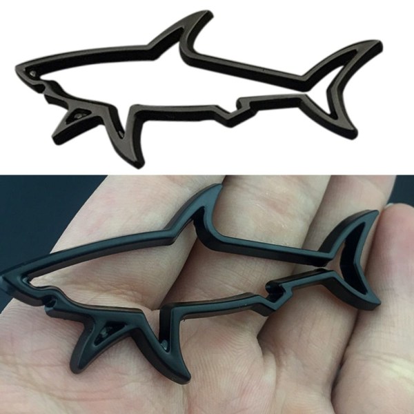 2 stk Car Styling Sticker Emblem Badge Decals SORT 2 STK Black 2Pcs