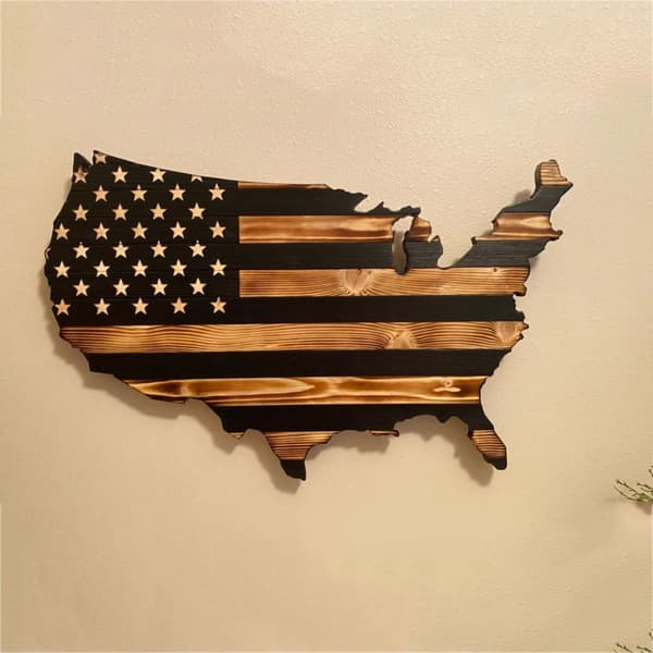 Amerikansk flagg treflagg 2 2 2