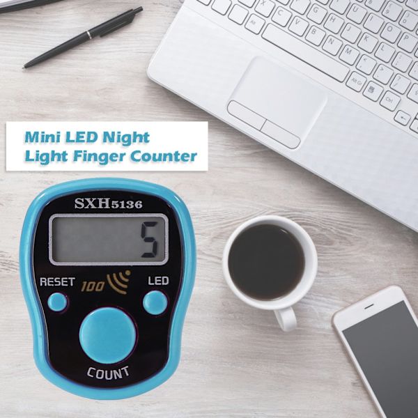 Mini Finger Counter LCD SKY BLUE sky blue