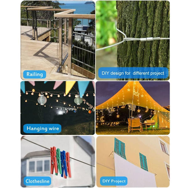 Wire Trellis Kit Kaapelit Vaijerisarja String Light Ripustussarja