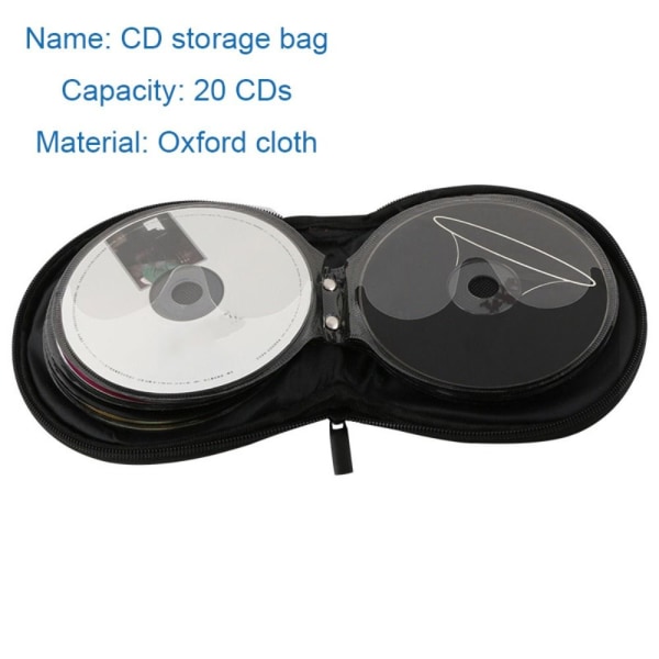 CD-koffert CD-holder SVART black