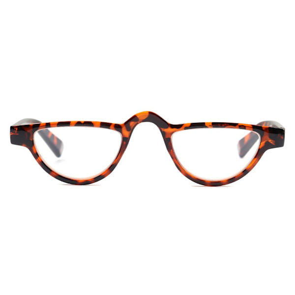 +0~+3.5 Cat Eye Läsglasögon HD Gradient Presbyopic leopard Strength +1.00-Strength +1.00