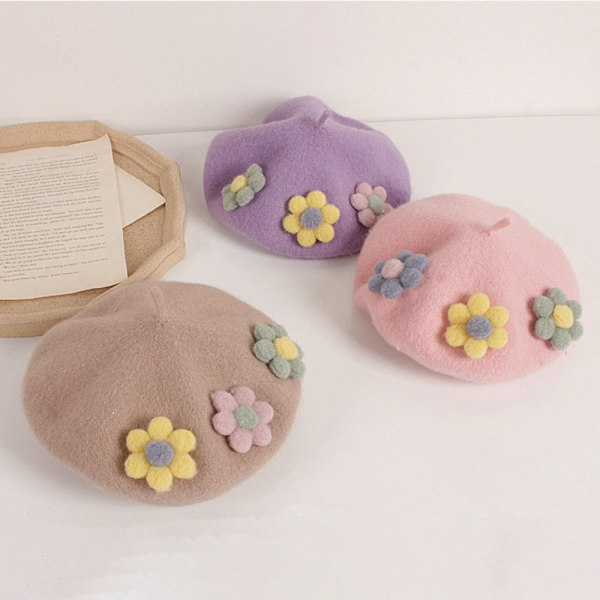 Lapset Baretit Lippalakit Lapset Taiteilijahattu BEIGE beige