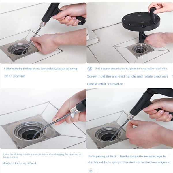 Afløbssnegl Sink Snake Afløbsrens